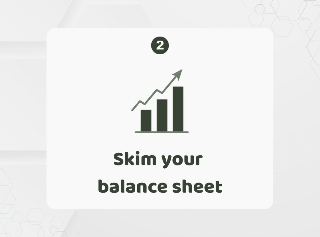 skim balance sheet